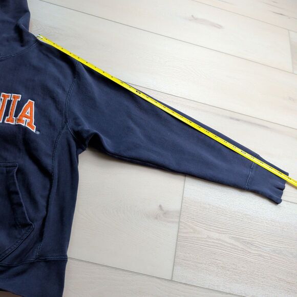Vintage Steve & Barry's Virginia Cavaliers Hoodie Mens S Blue Heavyweight Y2K - Picture 7 of 11
